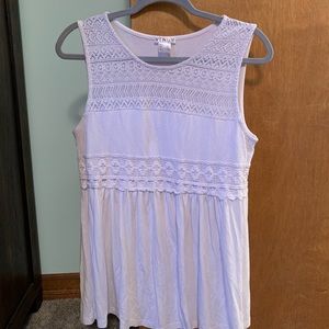White lace top